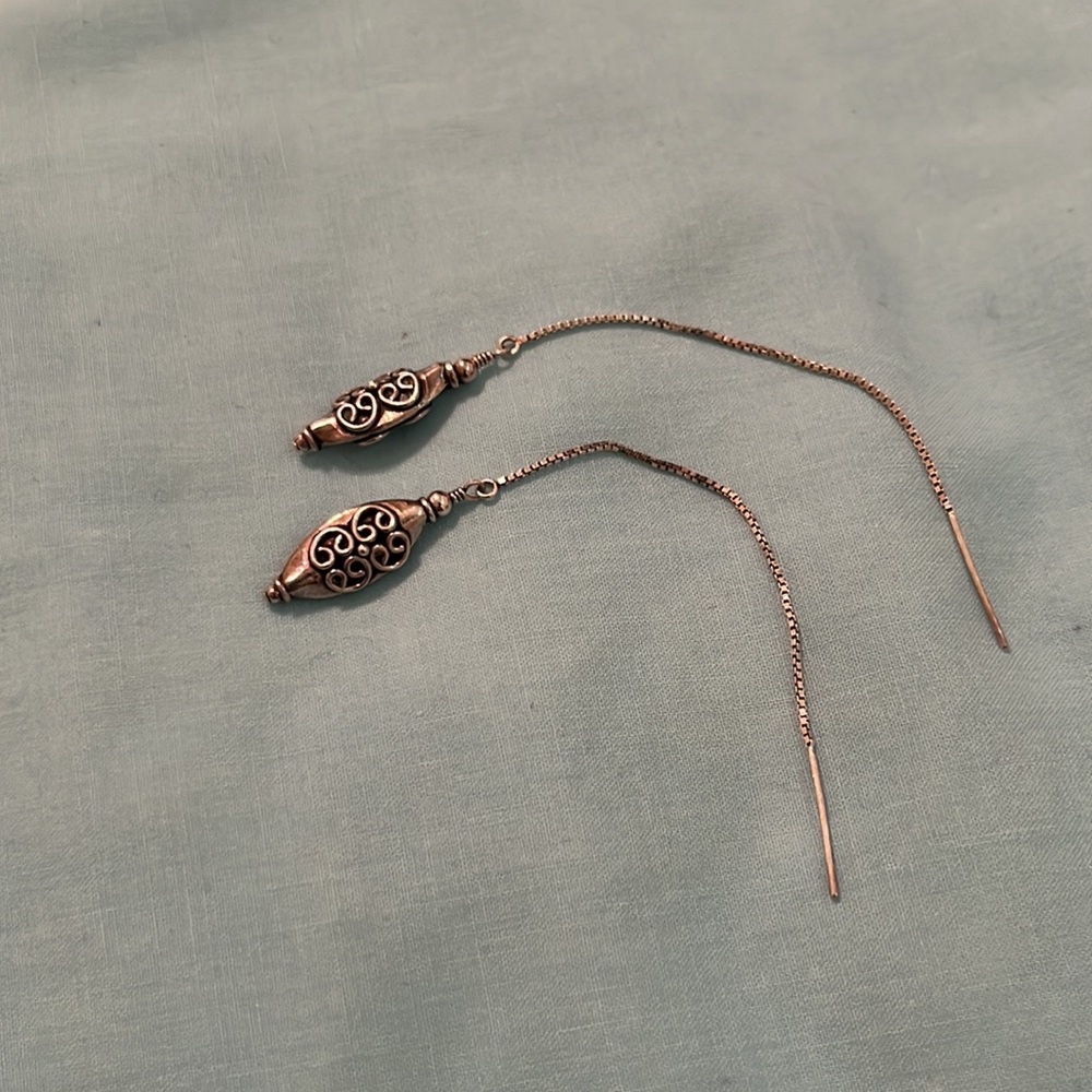 Silver earrings - Picture 3 of 3